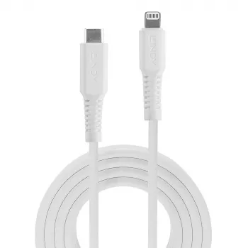Lindy 0,5 m καλώδιο USB Type-C σε Lightning, Λευκό