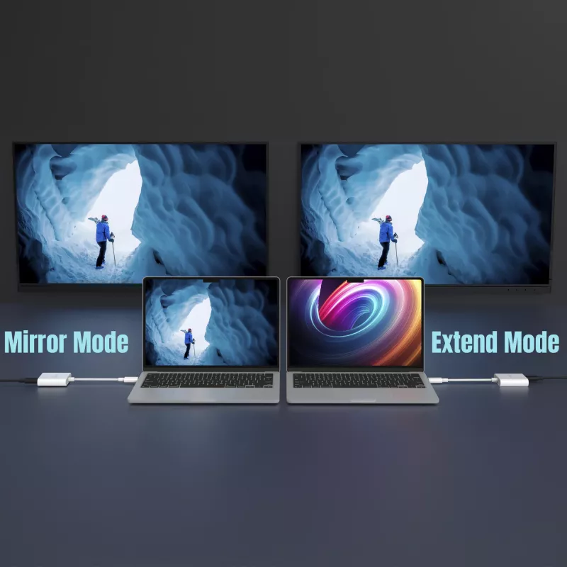 Προσαρμογέας USB-C σε Dual-USB-C j5create JCA164-N 3840x2160 240Hz