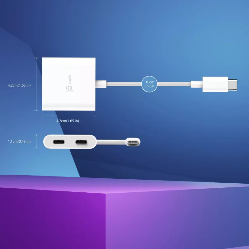 Προσαρμογέας USB-C σε Dual-USB-C j5create JCA164-N 3840x2160 240Hz