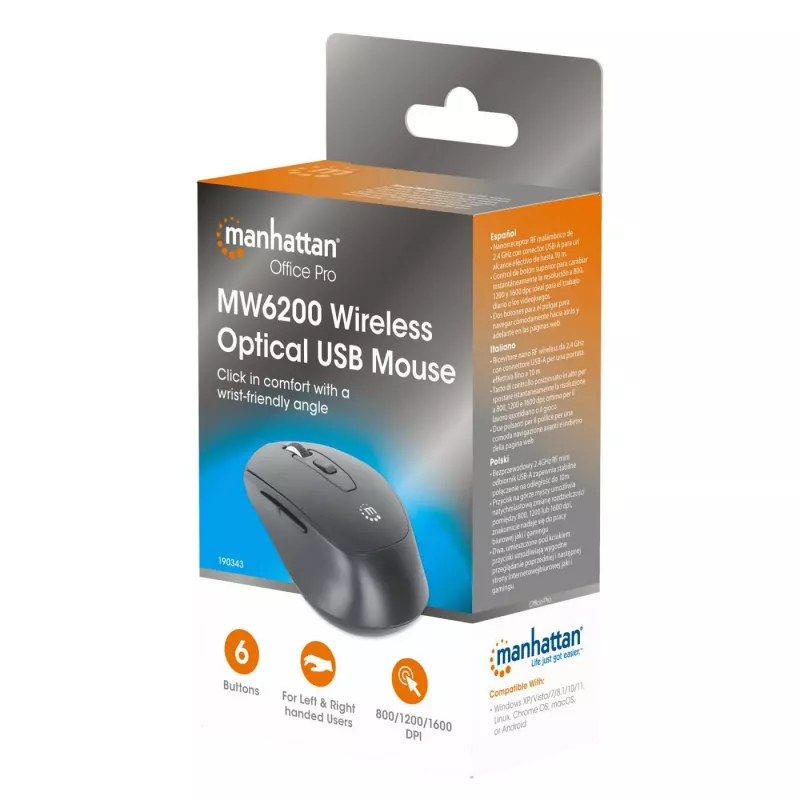 Ασύρματο ποντίκι Manhattan MW6020 USB