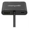 Πολυθύρες προσαρμογέας Manhattan 154321 USB Type-C σε 2 HDMI USB-A Power Delivery 100 W