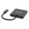Πολυθύρες προσαρμογέας Manhattan 154321 USB Type-C σε 2 HDMI USB-A Power Delivery 100 W