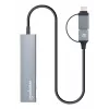Dock/Hub USB-C & USB-A Combo Manhattan 4 Θύρες 5 Gbps Αλουμίνιο