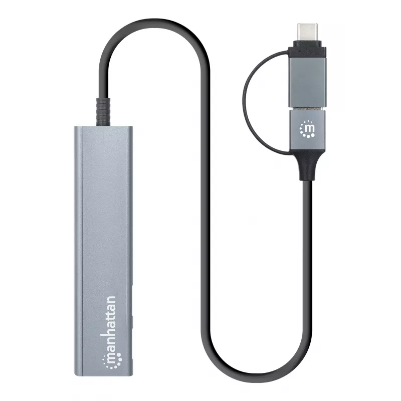 Dock/Hub USB-C & USB-A Combo Manhattan 4 Θύρες 5 Gbps Αλουμίνιο