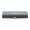 Manhattan 190404 φορητός σταθμός σύνδεσης 4 σε 1 USB-C PD σε HDMI, USB 3.2 Gen 2, 10 Gbit/s, 4K, 100 W PD, γκρι