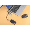 Manhattan 190404 φορητός σταθμός σύνδεσης 4 σε 1 USB-C PD σε HDMI, USB 3.2 Gen 2, 10 Gbit/s, 4K, 100 W PD, γκρι