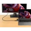 Manhattan 190404 φορητός σταθμός σύνδεσης 4 σε 1 USB-C PD σε HDMI, USB 3.2 Gen 2, 10 Gbit/s, 4K, 100 W PD, γκρι