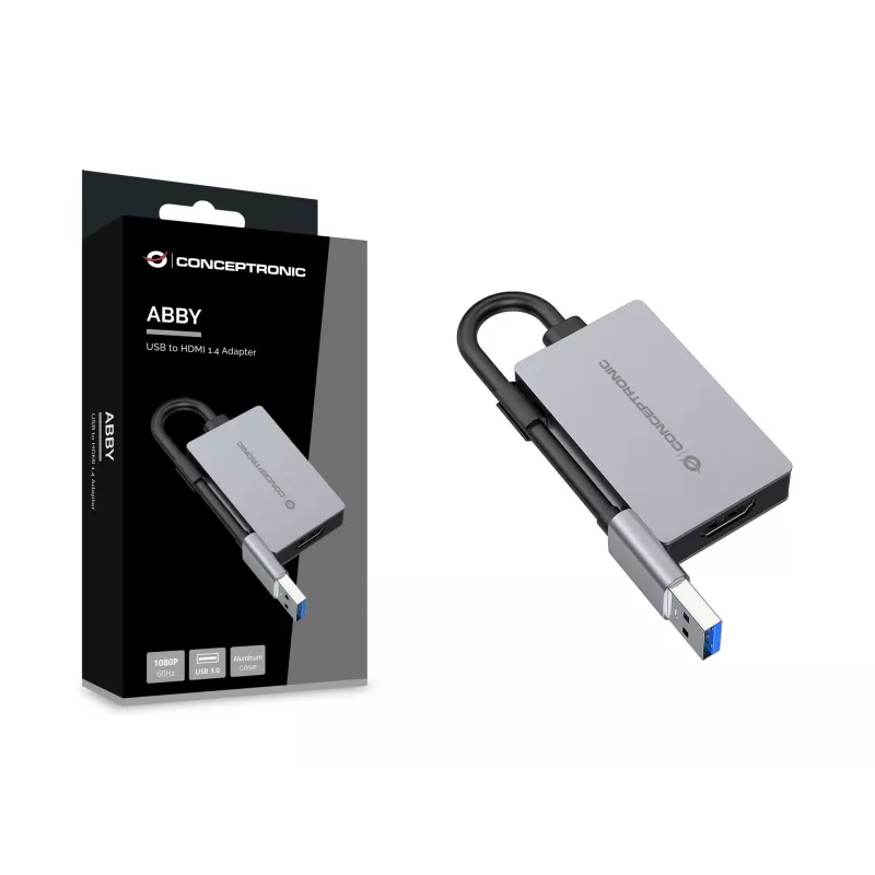 Conceptronic ABBY22G Προσαρμογέας USB σε HDMI 1.4, 1080P 60 Hz