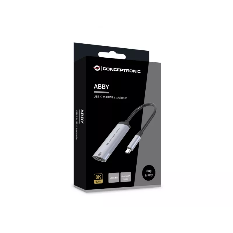 Conceptronic ABBY23G Προσαρμογέας USB-C σε HDMI 2.1, 8K60Hz