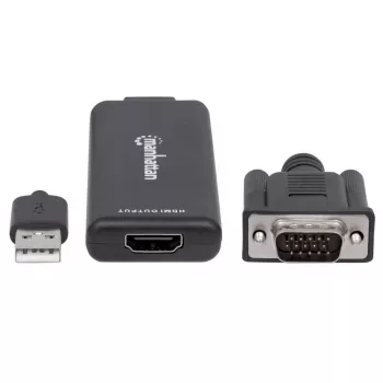 Μετατροπέας VGA και USB-A σε HDMI Manhattan 152426