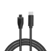 LogiLink CU0196 Καλώδιο USB USB 2.0 0,5 m USB-C Micro-USB B μαύρο