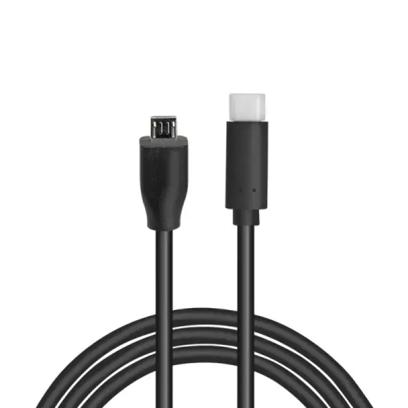 LogiLink CU0196 Καλώδιο USB USB 2.0 0,5 m USB-C Micro-USB B μαύρο