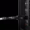Lindy 10m Cat.6A S/FTP Locking καλώδιο δικτύου, γκρι