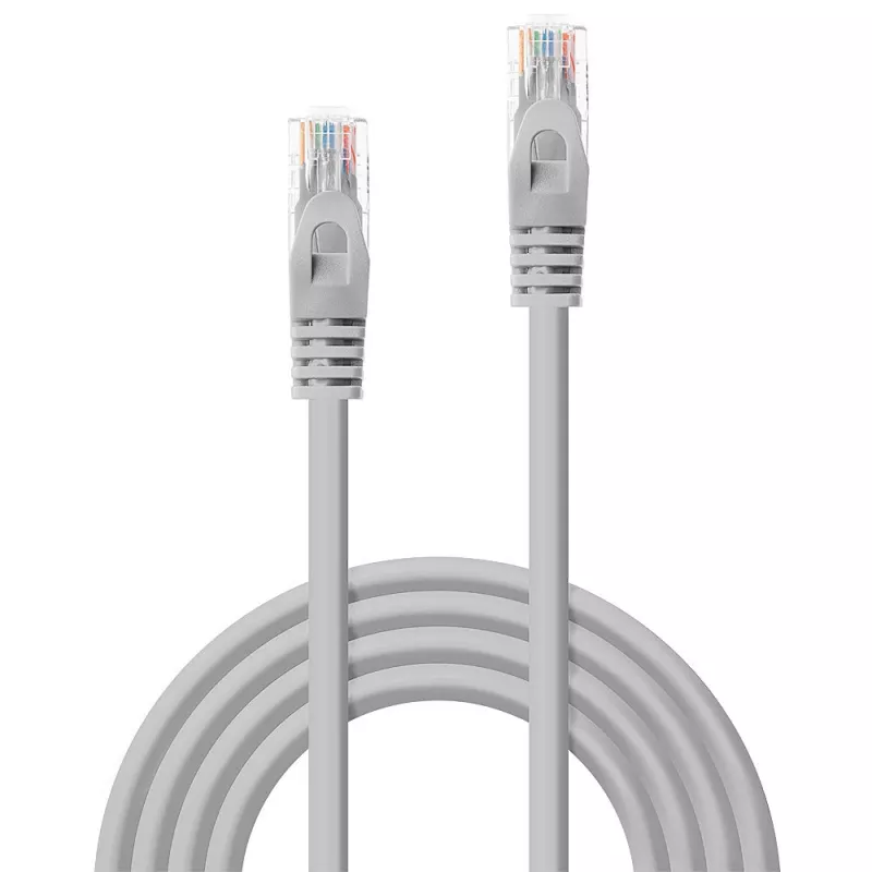Καλώδιο δικτύου Lindy 15m RJ-45 Cat5e γκρι