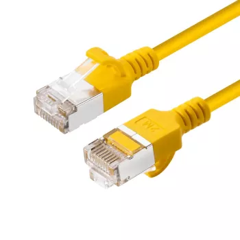 Καλώδιο δικτύου MicroConnect V-FTP6A0015Y-schlank Cat6a U/FTP 0,15 m RJ-45 κίτρινο