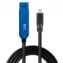 Καλώδιο USB Lindy 43381 USB 3.2 Gen 1 (3.1 Gen 1) 8 m USB C USB A μαύρο, μπλε