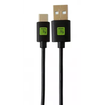 Καλώδιο USB Techly ICOC MUSB20-CMAM01T USB 2.0 0,1 m USB A USB C μαύρο