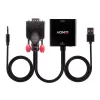 Μετατροπέας VGA και ήχου σε HDMI Lindy 38284