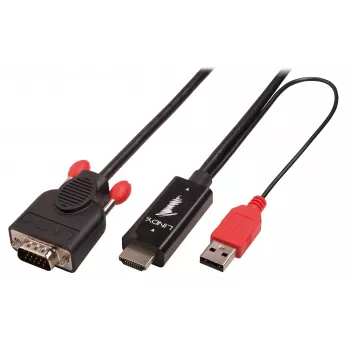 Lindy 3m καλώδιο HDMI σε VGA