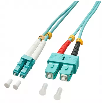 Lindy 3,0 m OM3 LC - SC Duplex καλώδιο InfiniBand/οπτικών ινών 3 m τυρκουάζ