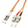 Lindy LC/SC 2m καλώδιο InfiniBand/οπτικών ινών πολύχρωμο, πορτοκαλί