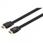 Καλώδιο Manhattan HDMI με Ethernet (Επίπεδο), 4K@60Hz (Premium High Speed), 5m, Βύσμα αρσενικό σε Βύσμα αρσενικό, Μαύρο, Ultra HD 4k x 2k, Πλήρως θωρακισμένο, Επιχρυσωμένες επαφές, Εφ' όρου ζωής εγγύηση