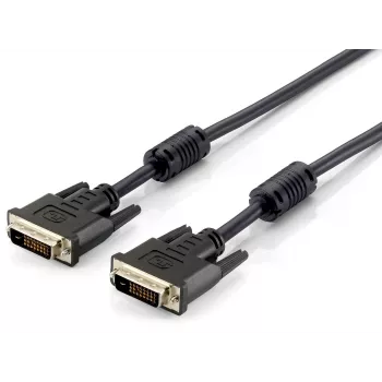 Καλώδιο Equip DVI-D Dual Link, 3,0 m, 3 m, DVI-D, DVI-D, Βύσμα αρσενικό, Βύσμα αρσενικό, Μαύρο