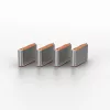 Σετ αποκλεισμού θυρών USB-C Lindy, 4 τεμ., πορτοκαλί