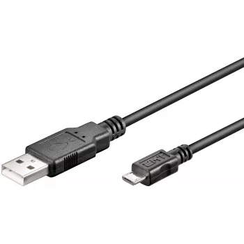 Microconnect USBABMICRO5 Καλώδιο USB USB 2.0 5 m USB A Micro-USB B μαύρο