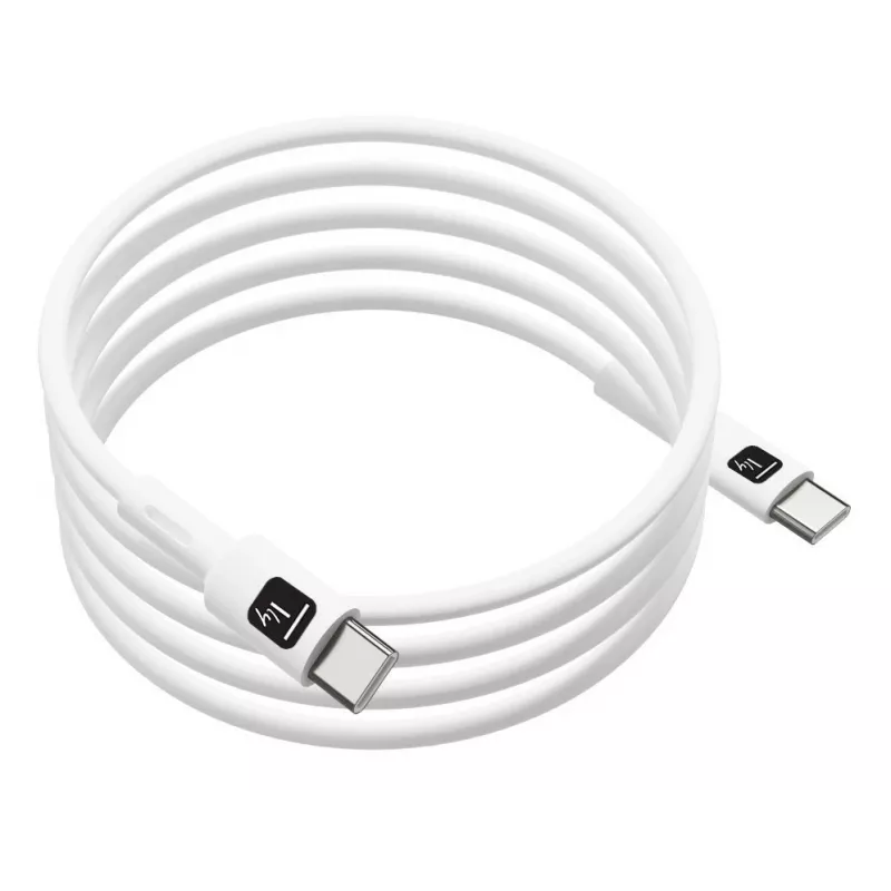 Techly ICOC-MUSB20-C60W1 Καλώδιο USB USB 2.0 1 m USB-C λευκό