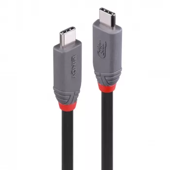 Καλώδιο USB 4 Lindy 2m 240W Type-C 40 Gbit/s, USB4 Gen 3x2, μαύρο
