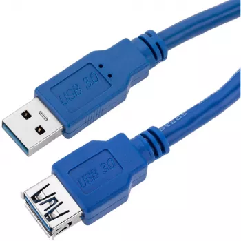 Techly Καλώδιο επέκτασης USB 3.0 A αρσενικό / A θηλυκό 3 m μπλε ICOC U3-AA-30-EX