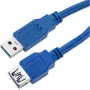 Techly Καλώδιο επέκτασης USB 3.0 A αρσενικό / A θηλυκό 3 m μπλε ICOC U3-AA-30-EX