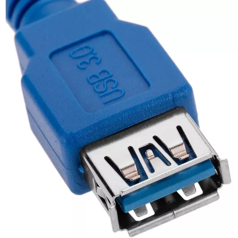 Techly Καλώδιο επέκτασης USB 3.0 A αρσενικό / A θηλυκό 0,5m μπλε ICOC U3-AA-005-EX