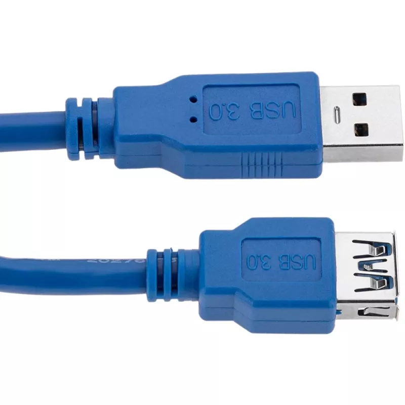 Techly Καλώδιο επέκτασης USB 3.0 A αρσενικό / A θηλυκό 0,5m μπλε ICOC U3-AA-005-EX