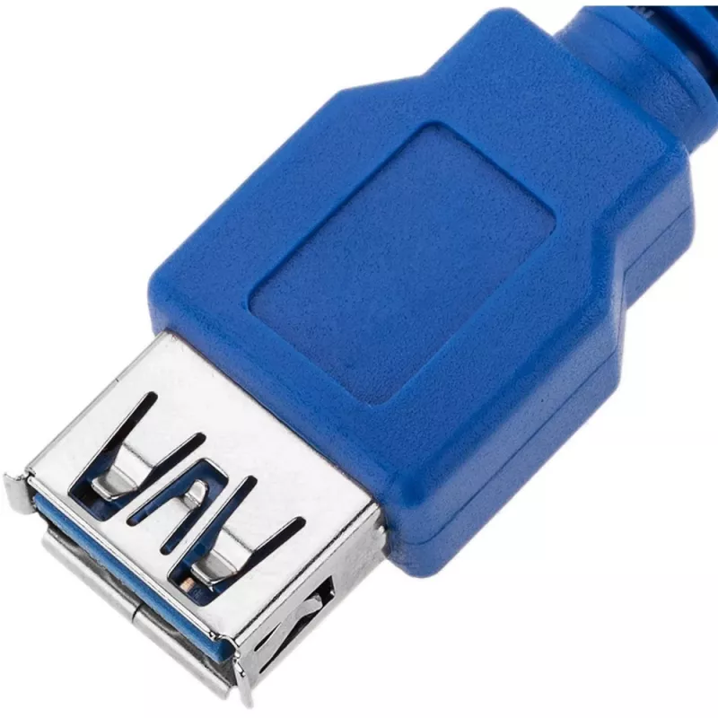 Techly Καλώδιο επέκτασης USB 3.0 A αρσενικό / A θηλυκό 0,5m μπλε ICOC U3-AA-005-EX