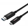 Lindy 50m USB 3.2 Gen 1 Type-A σε C Υβριδικό καλώδιο οπτικής ίνας