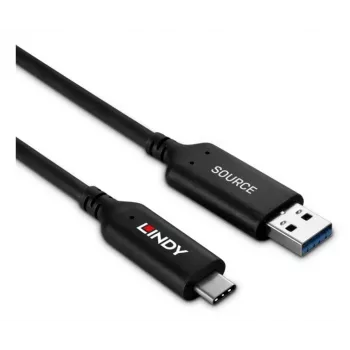 Lindy 50m USB 3.2 Gen 1 Type-A σε C Υβριδικό καλώδιο οπτικής ίνας