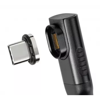 USB4 Magnetic Plug MicroConnect MC-LS-USB4MP2S — Καλώδιο USB4, 40 Gbit/s δεδομένα, 100 W Power Delivery