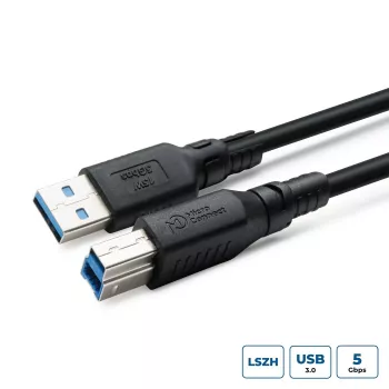 Καλώδιο δεδομένων USB-A-B MicroConnect USB3.0AB2B‑LSZH 2 m, USB 3.2 Gen 1 (Micro-B/B), LSZH