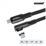 Microconnect MC-LS-USB4CC1.0-A Καλώδιο USB 1 m USB C μαύρο