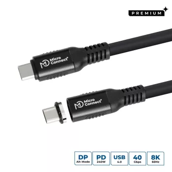 Microconnect MC-LS-USB4CC0.5 Καλώδιο USB 0,5 m USB C μαύρο