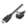 Techly 5m High Speed Καλώδιο HDMI με Ethernet A/A M/M Γωνιακό Μαύρο ICOC HDMI-LE-050
