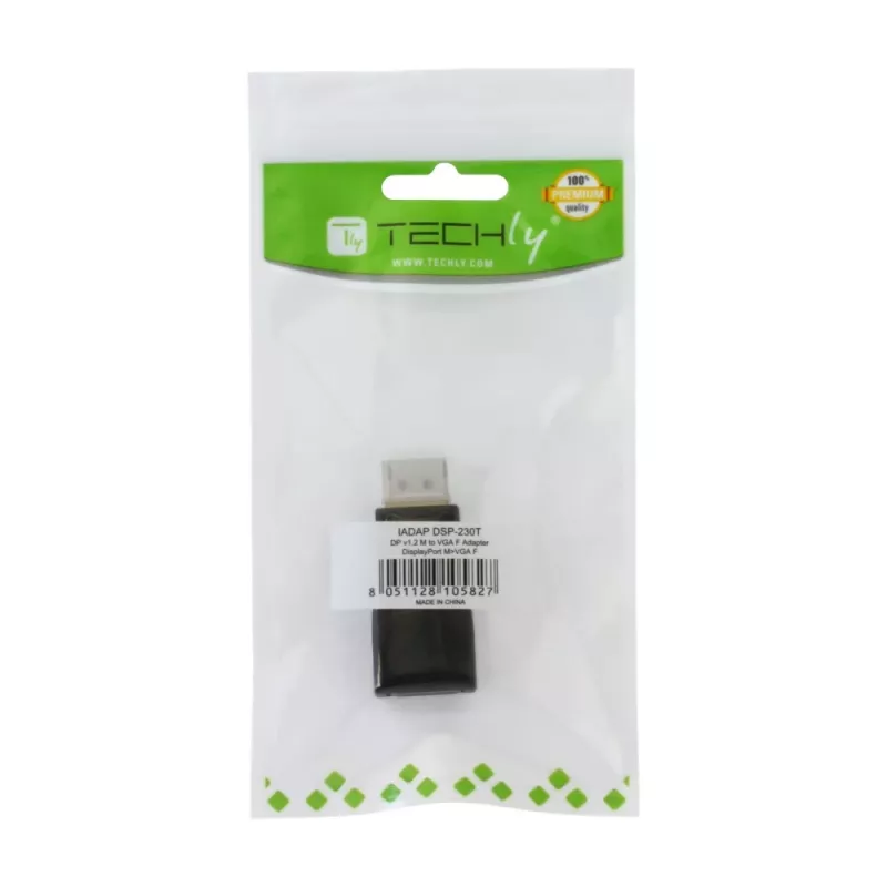 Αντάπτορας καλωδίου DisplayPort VGA Techly IADAP-DSP-230T