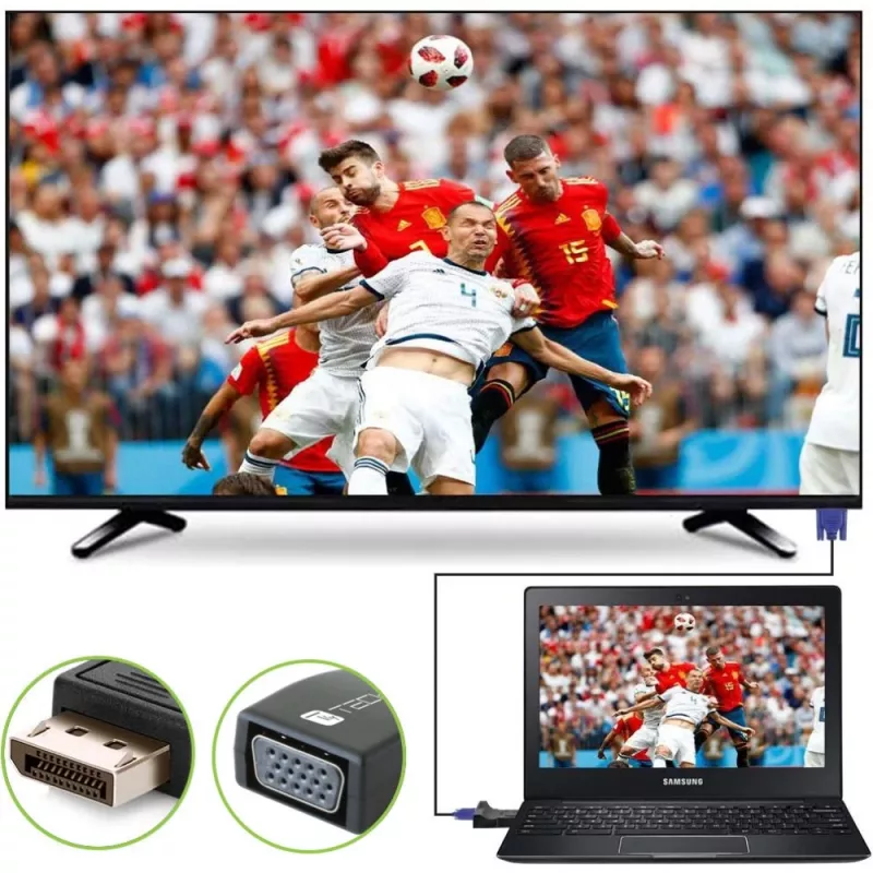 Αντάπτορας καλωδίου DisplayPort VGA Techly IADAP-DSP-230T