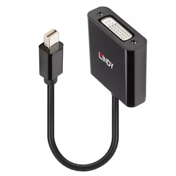 Lindy Mini DisplayPort σε DVI ενεργός μετατροπέας 0,16 m μαύρο
