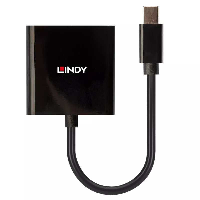 Lindy 41736 ενεργός μετατροπέας Mini DisplayPort σε DVI-D, μαύρος