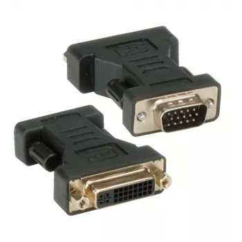 Techly DVI-σε-αναλογικό VGA F/M αντάπτορας IADAP DVI-9100, VGA, DVI-I, μαύρο