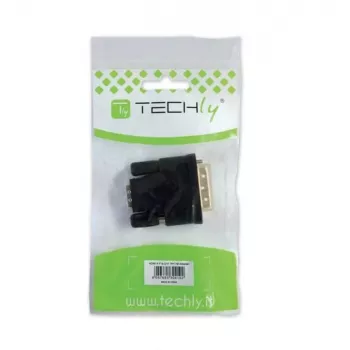 Techly DVI-σε-αναλογικό VGA F/M αντάπτορας IADAP DVI-9100, VGA, DVI-I, μαύρο
