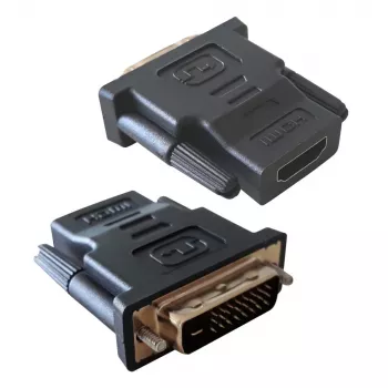 Αντάπτορας καλωδίου DVI-D μαύρο Techly IADAP-DVI-HDMI-F